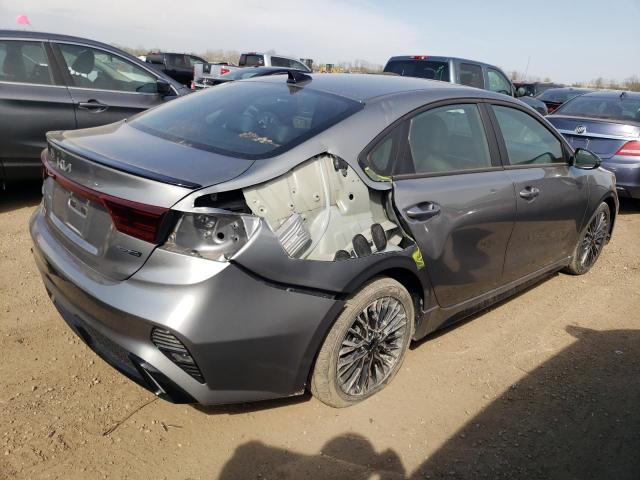 3KPF54ADXNE451147 - 2022 KIA FORTE GT LINE GRAY photo 3