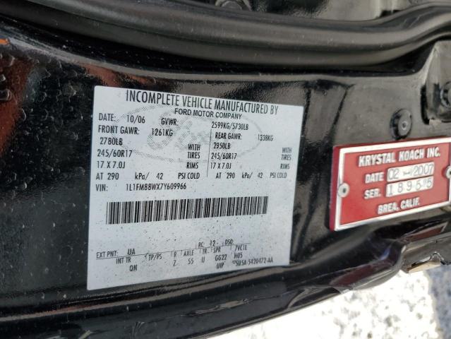 1L1FM88WX7Y609966 - 2007 LINCOLN TOWN CAR EXECUTIVE BLACK photo 12