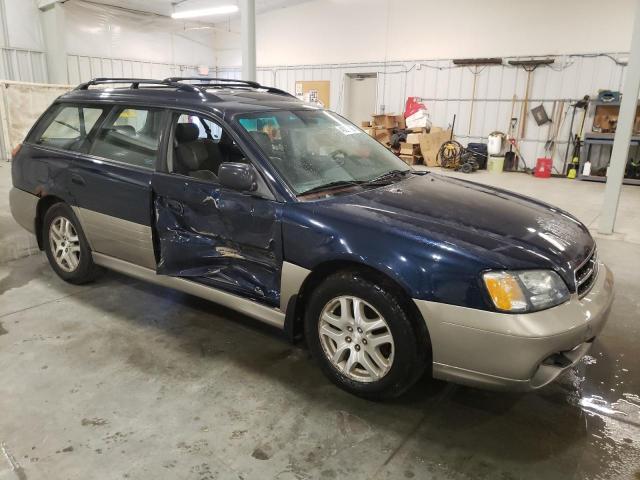 4S3BH675X27663530 - 2002 SUBARU LEGACY OUTBACK AWP 蓝色 照片 4