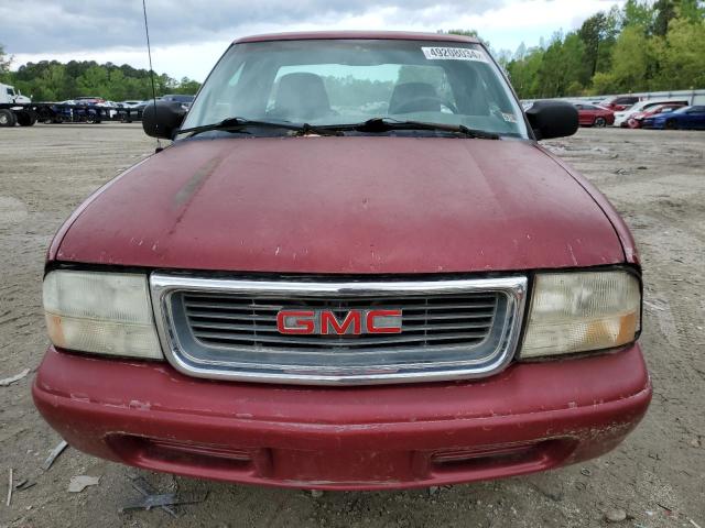 1GTCS19XX38202749 - 2003 GMC SONOMA RED photo 5