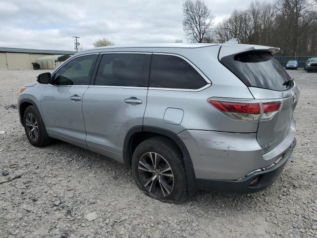 5TDJKRFH1GS502622 - 2016 TOYOTA HIGHLANDER XLE 银色 照片 2