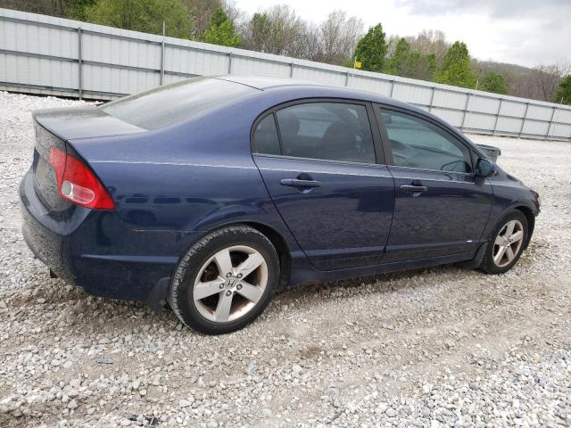 1HGFA16848L103525 - 2008 HONDA CIVIC EX BLUE photo 3