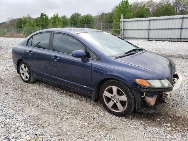 1HGFA16848L103525 - 2008 HONDA CIVIC EX BLUE photo 4