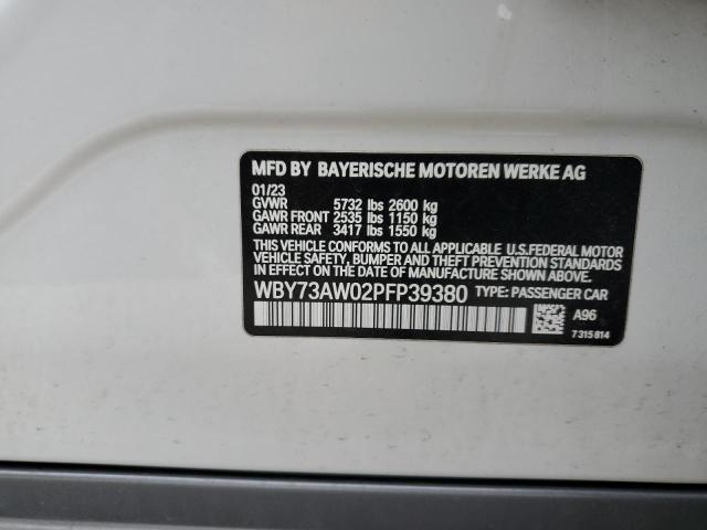 WBY73AW02PFP39380 - 2023 BMW I4 EDRIVE 40 WHITE photo 12