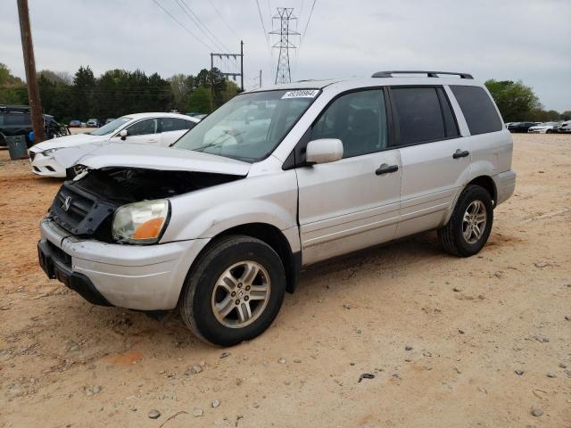 5FNYF18515B019124 - 2005 HONDA PILOT EXL SILVER photo 1