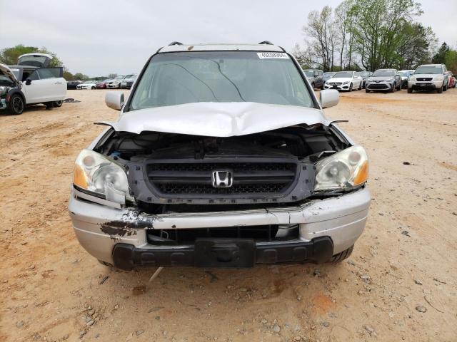 5FNYF18515B019124 - 2005 HONDA PILOT EXL SILVER photo 5