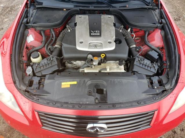 JNKCV64EX8M118373 - 2008 INFINITI G37 BASE RED photo 11