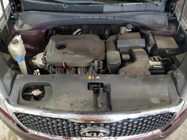 5XYPG4A32GG072669 - 2016 KIA SORENTO LX BURGUNDY photo 12