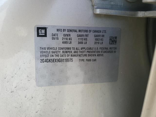 2G4GK5EX9G9118975 - 2016 BUICK REGAL 金色 照片 12