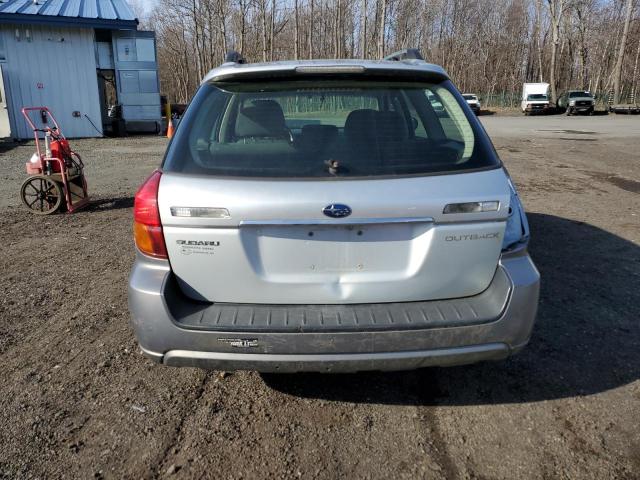 4S4BP61C657363221 - 2005 SUBARU LEGACY OUTBACK 2.5I SILVER photo 6