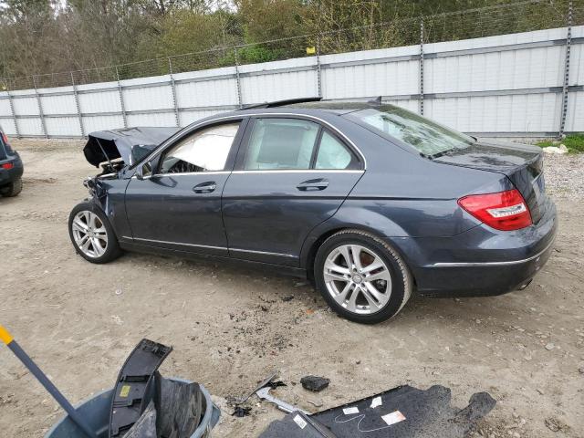 WDDGF4HB0DA860139 - 2013 MERCEDES-BENZ C 250 BLUE photo 2