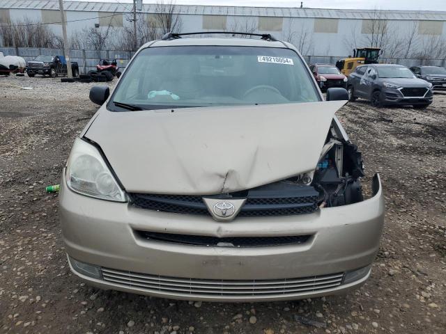 5TDZA22C24S086258 - 2004 TOYOTA SIENNA XLE GOLD photo 5