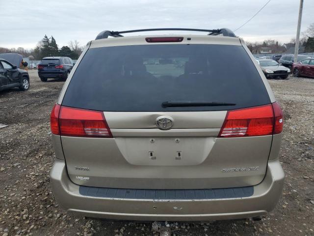 5TDZA22C24S086258 - 2004 TOYOTA SIENNA XLE GOLD photo 6