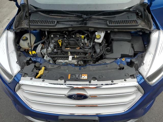 1FMCU9GD0KUB18197 - 2019 FORD ESCAPE SE BLUE photo 11