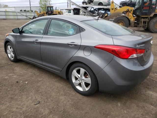 5NPDH4AE3DH443716 - 2013 HYUNDAI ELANTRA GLS GRAY photo 2