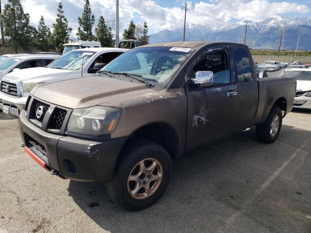 1N6AA06A86N549276 - 2006 NISSAN TITAN XE BROWN photo 1