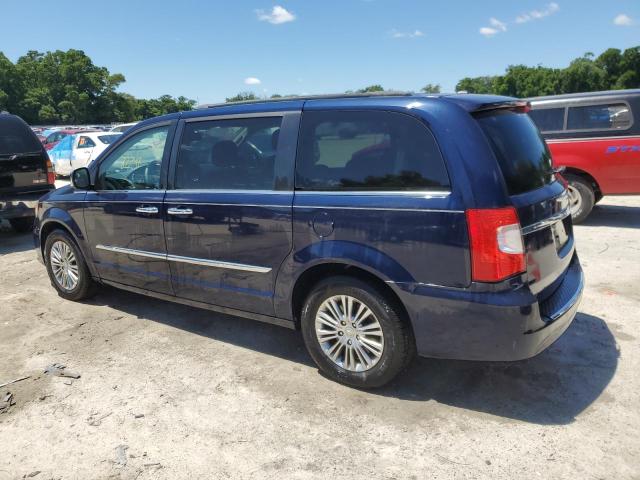 2C4RC1CG2DR564161 - 2013 CHRYSLER TOWN & COU TOURING L BLUE photo 2