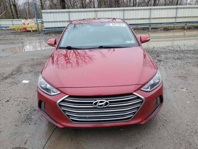 KMHD84LF8HU283989 - 2017 HYUNDAI ELANTRA SE RED photo 5