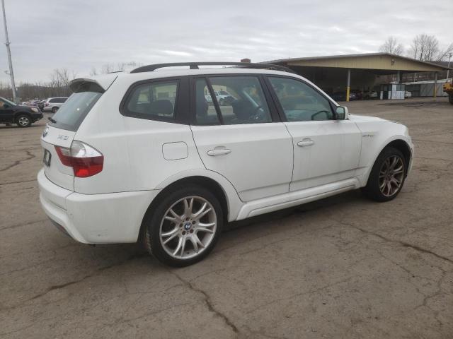 WBXPC93447WF11183 - 2007 BMW X3 3.0SI WHITE photo 3