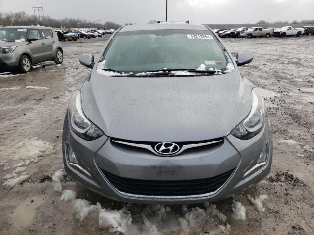 KMHDH4AEXFU413178 - 2015 HYUNDAI ELANTRA SE GRAY photo 5