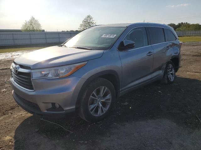 5TDKKRFH8ES034339 - 2014 TOYOTA HIGHLANDER XLE 银色 照片 1