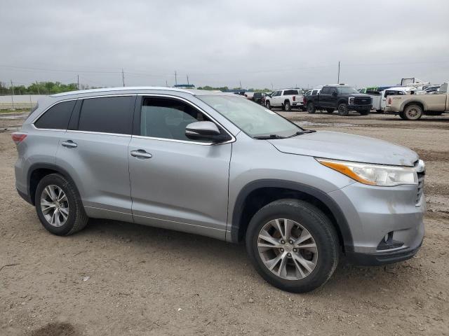 5TDKKRFH8ES034339 - 2014 TOYOTA HIGHLANDER XLE 银色 照片 4