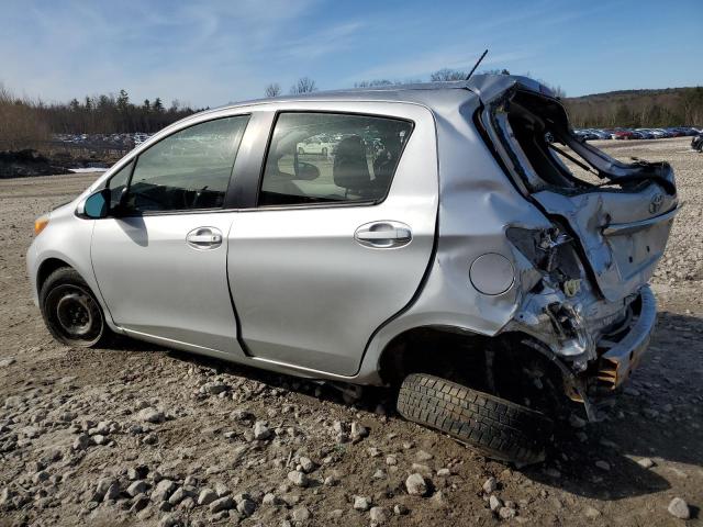 JTDKTUD31ED573338 - 2014 TOYOTA YARIS SILVER photo 2