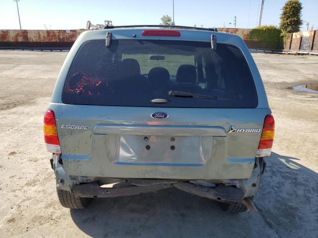 1FMCU96H15KD16730 - 2005 FORD ESCAPE HEV TEAL photo 6