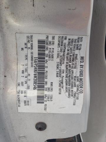 1FAFP34N76W208546 - 2006 FORD FOCUS ZX4 SILVER photo 12