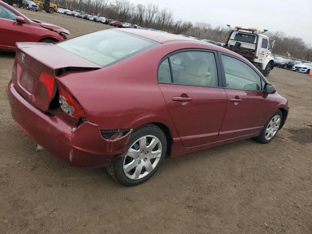 2HGFA15537H510996 - 2007 HONDA CIVIC LX BURGUNDY photo 3