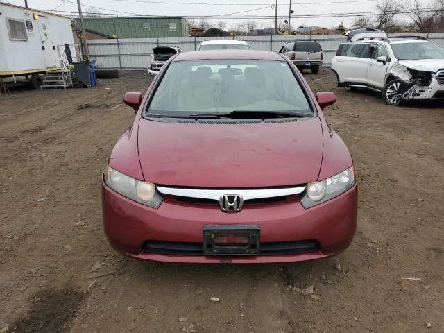 2HGFA15537H510996 - 2007 HONDA CIVIC LX BURGUNDY photo 5