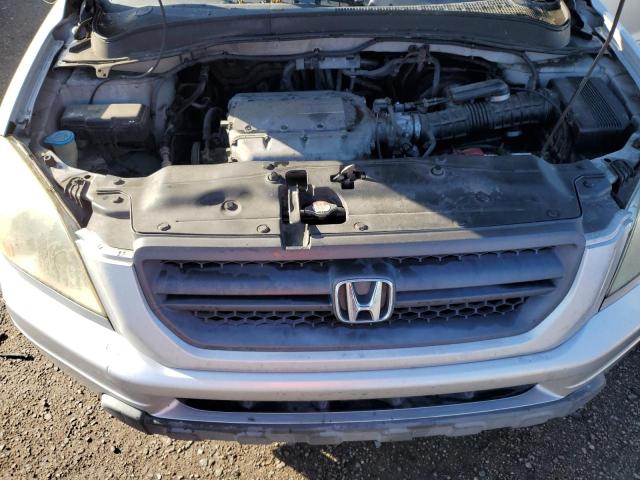 2HKYF18503H587976 - 2003 HONDA PILOT EXL SILVER photo 12