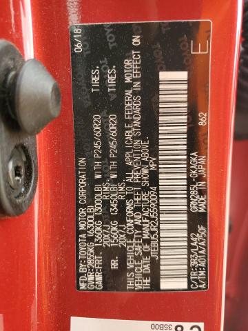 JTEBU5JR2J5590094 - 2018 TOYOTA 4RUNNER SR5/SR5 PREMIUM 红色 照片 13