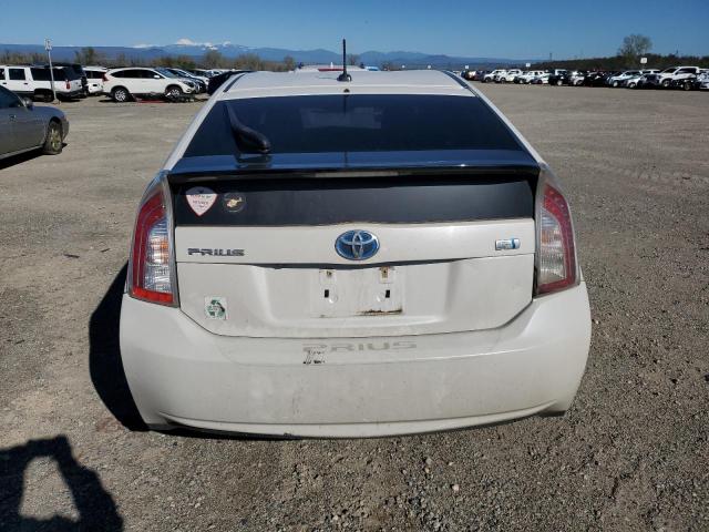 JTDKN3DU2D0351684 - 2013 TOYOTA PRIUS WHITE photo 6