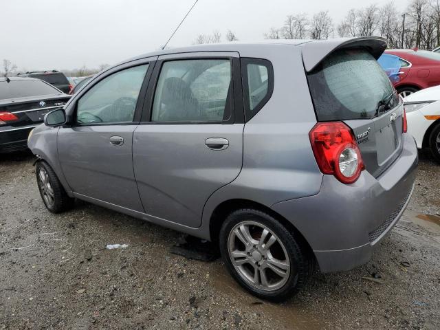 KL1TG6DE0BB222554 - 2011 CHEVROLET AVEO LT GRAY photo 2