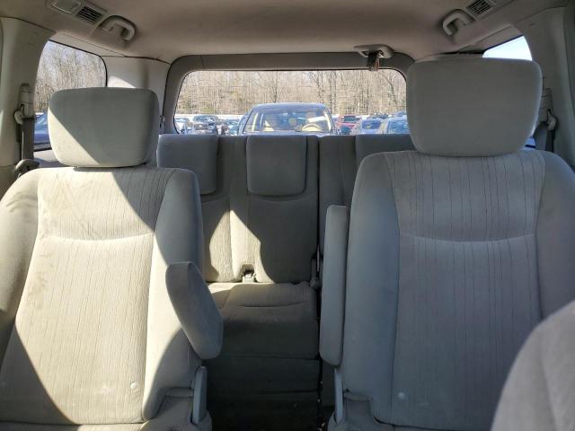 JN8AE2KP0C9038019 - 2012 NISSAN QUEST S SILVER photo 10