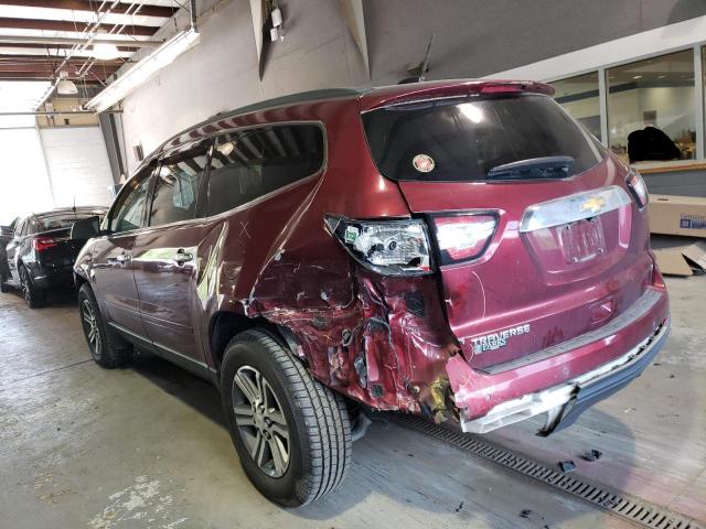 1GNKRGKD2HJ249100 - 2017 CHEVROLET TRAVERSE LT BURGUNDY photo 2