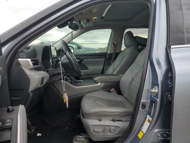 5TDHZRBH0LS034070 - 2020 TOYOTA HIGHLANDER XLE GRAY photo 7