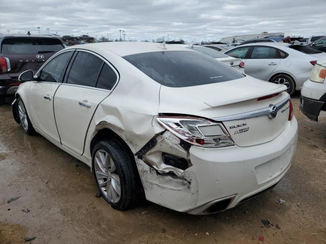 2G4GV5GV1D9171751 - 2013 BUICK REGAL GS WHITE photo 2