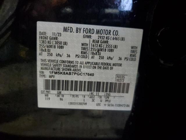 1FM5K8AB7PGC17640 - 2023 FORD EXPLORER POLICE INTERCEPTOR 双色 照片 14