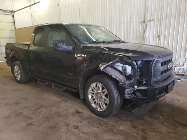 1FTEX1EP7FKE16945 - 2015 FORD F150 SUPER CAB BLACK photo 4