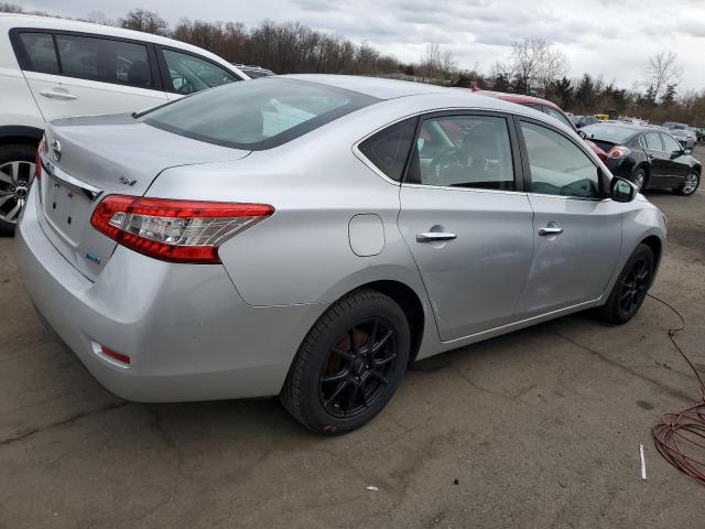 3N1AB7AP4EL677603 - 2014 NISSAN SENTRA S SILVER photo 3