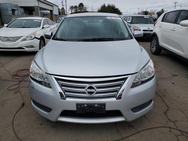 3N1AB7AP4EL677603 - 2014 NISSAN SENTRA S SILVER photo 5