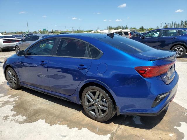 3KPF34AD8ME387078 - 2021 KIA FORTE GT LINE BLUE photo 2