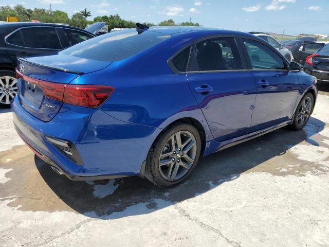 3KPF34AD8ME387078 - 2021 KIA FORTE GT LINE BLUE photo 3