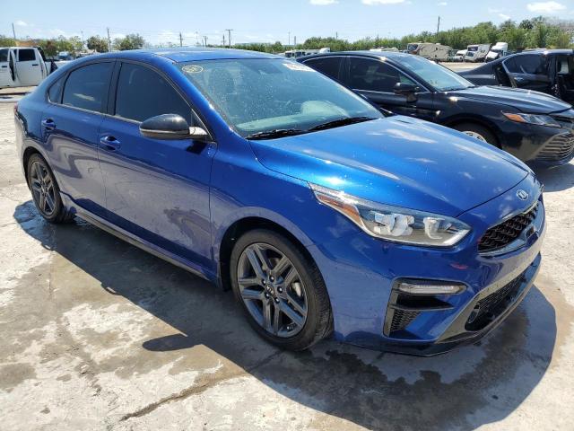 3KPF34AD8ME387078 - 2021 KIA FORTE GT LINE BLUE photo 4