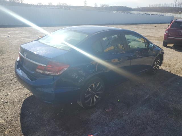 19XFB2F91FE053389 - 2015 HONDA CIVIC EXL ლურჯი ფოტო 3
