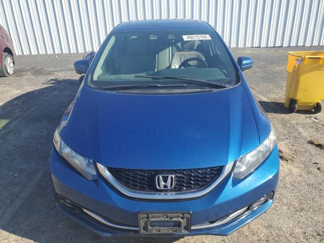 19XFB2F91FE053389 - 2015 HONDA CIVIC EXL ლურჯი ფოტო 5