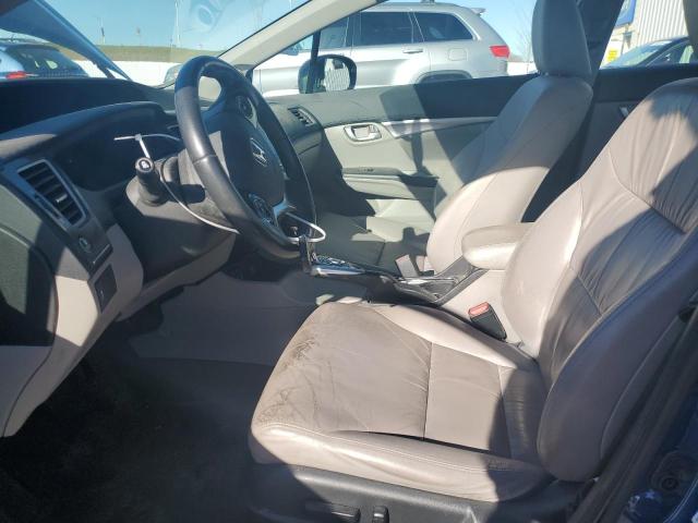 19XFB2F91FE053389 - 2015 HONDA CIVIC EXL ლურჯი ფოტო 7