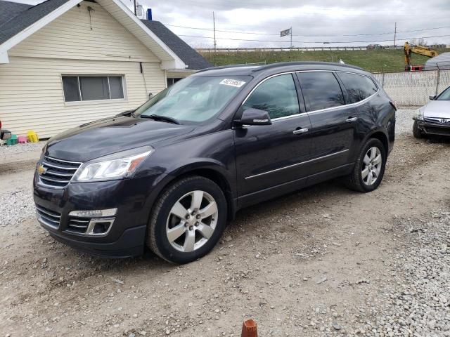 1GNKVJKDXEJ346162 - 2014 CHEVROLET TRAVERSE LTZ GRAY photo 1